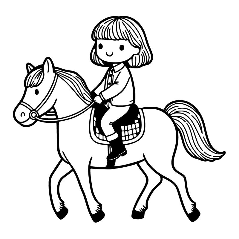 girl riding horse