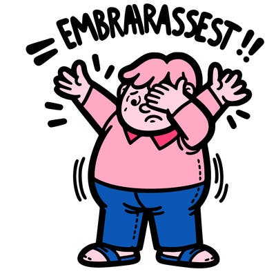 embarrassment