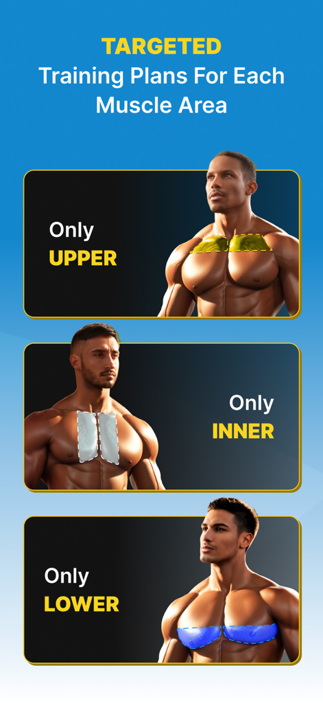 Chestify - AI Fitness Workout - Targeted training plans for upper inner and lower chest