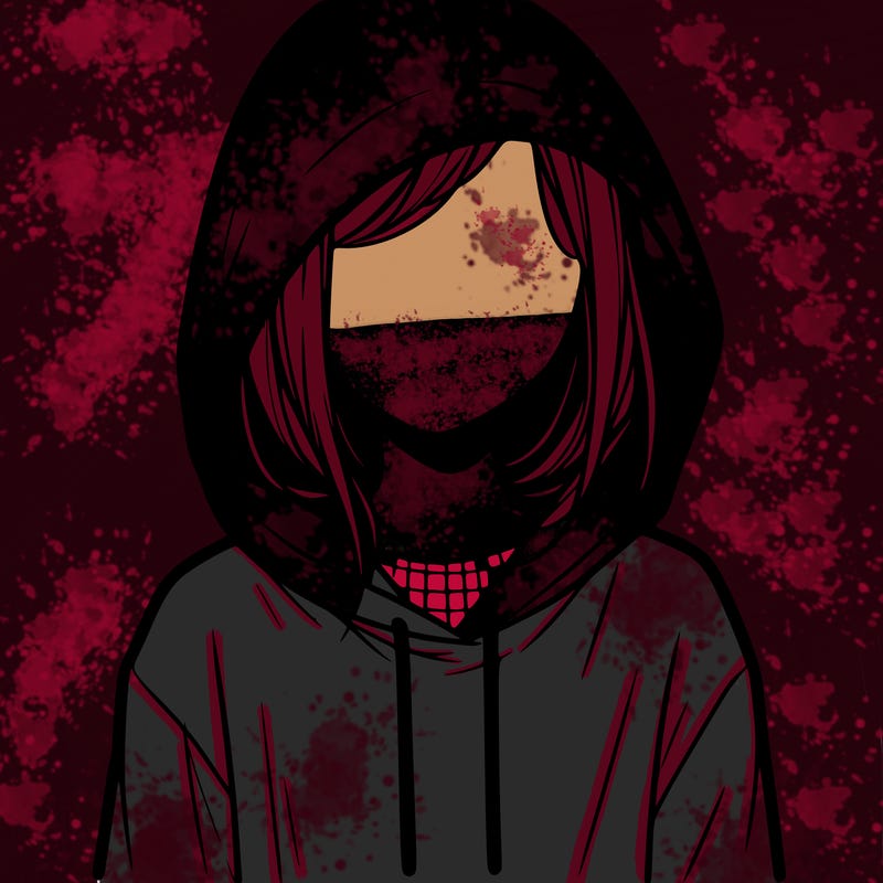 faceless girl in hoodie
