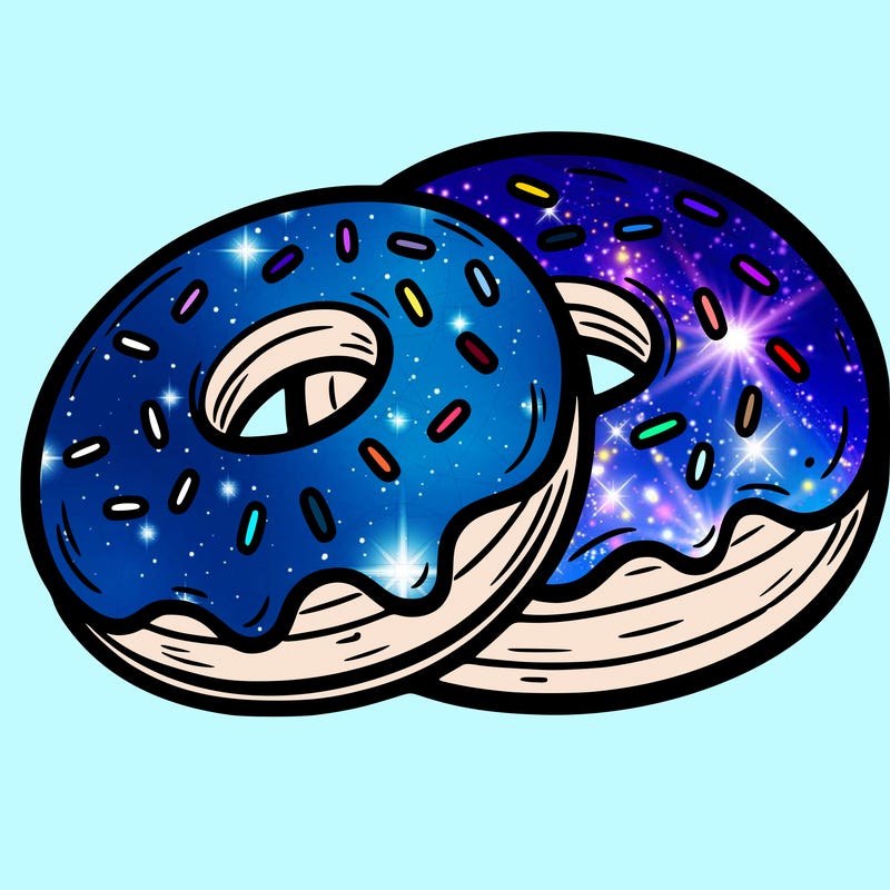 a piece of food doughnuts