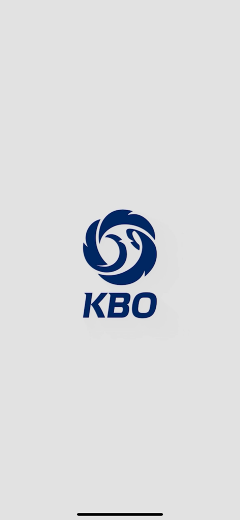 KBO Futures League splash screen with logo