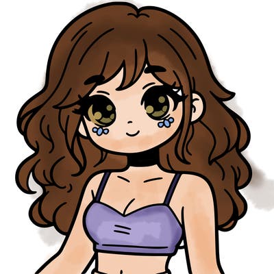 girl in a cute crop top