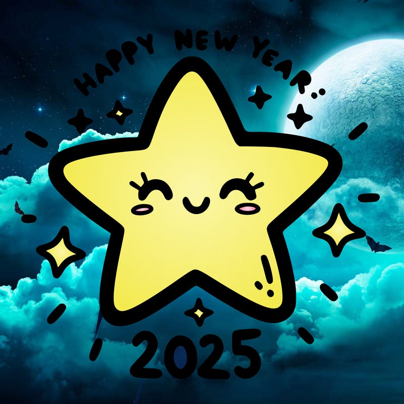 happy new year 2025 star wish