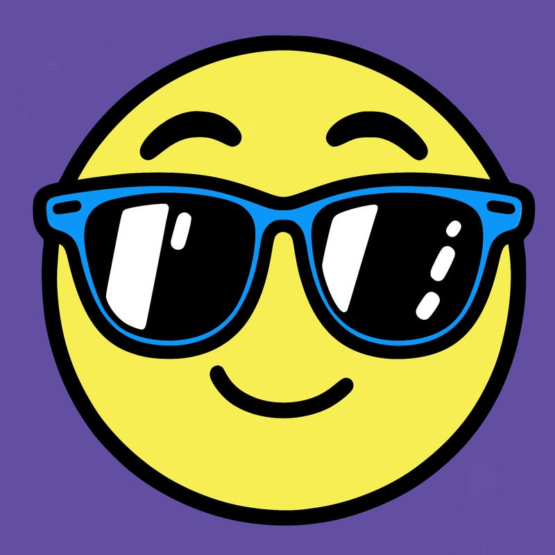 emoji with sunglasses