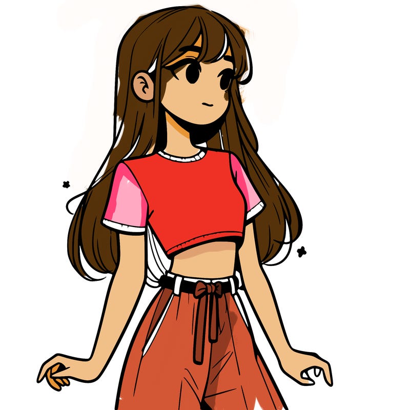 girl in a cute crop top