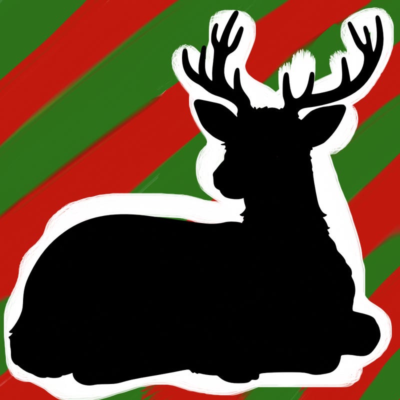 realistic deer with antlers