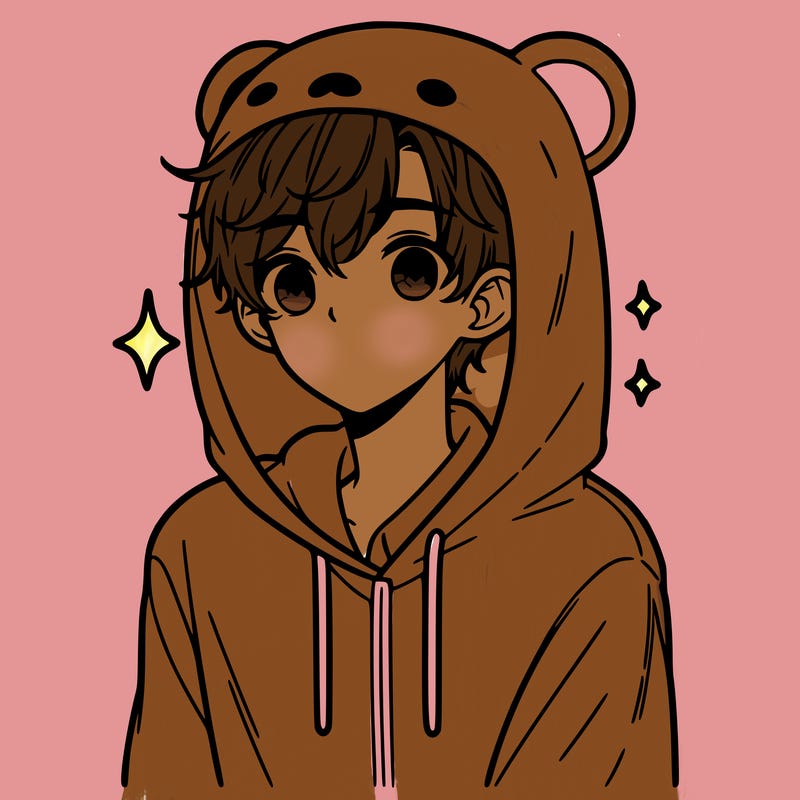 a 17 year old boy in a cute animal hoodie