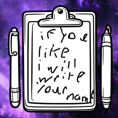 blank clip board with pen