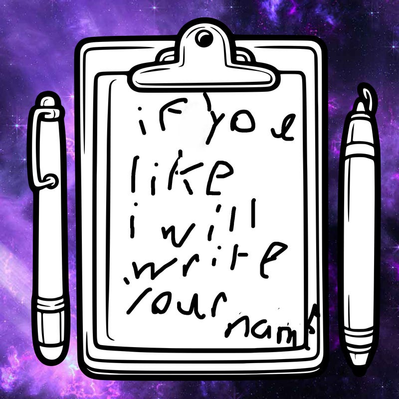 blank clip board with pen