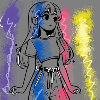 girl in a cute crop top