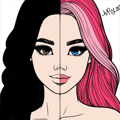 realistic pretty girl