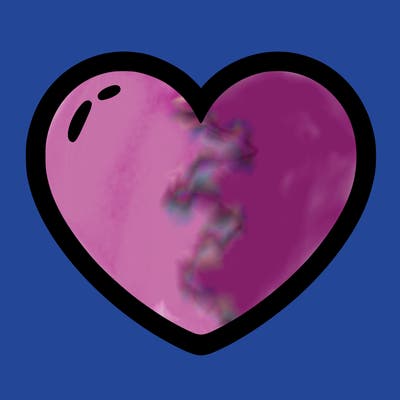 a blank heart