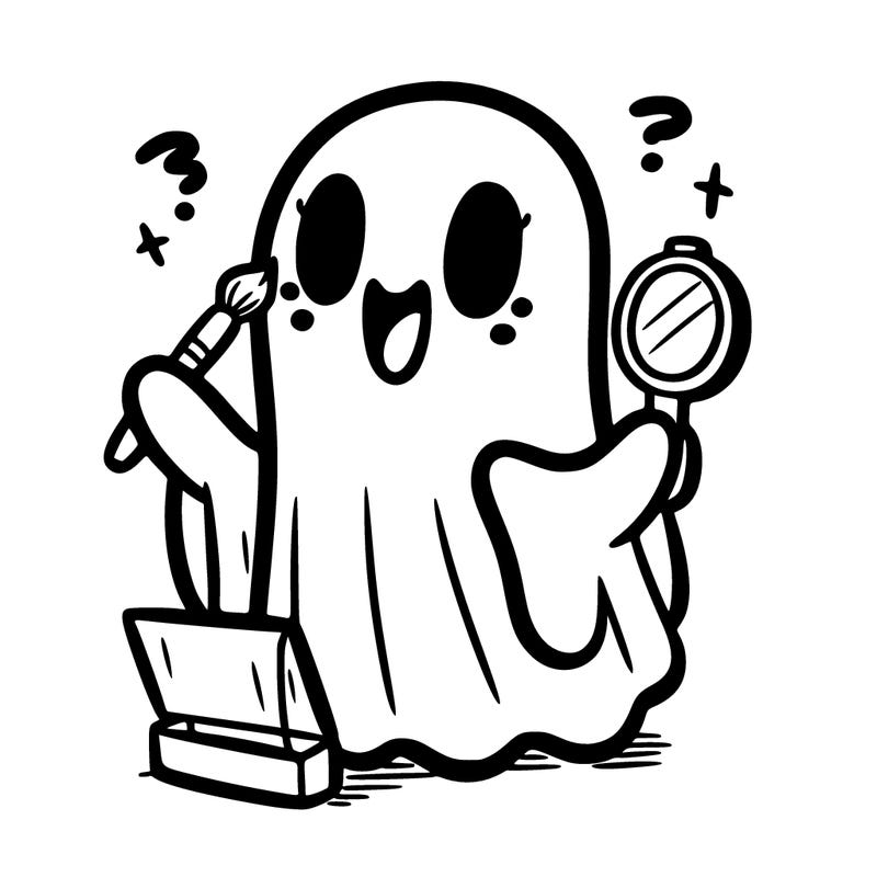ghost doing make up