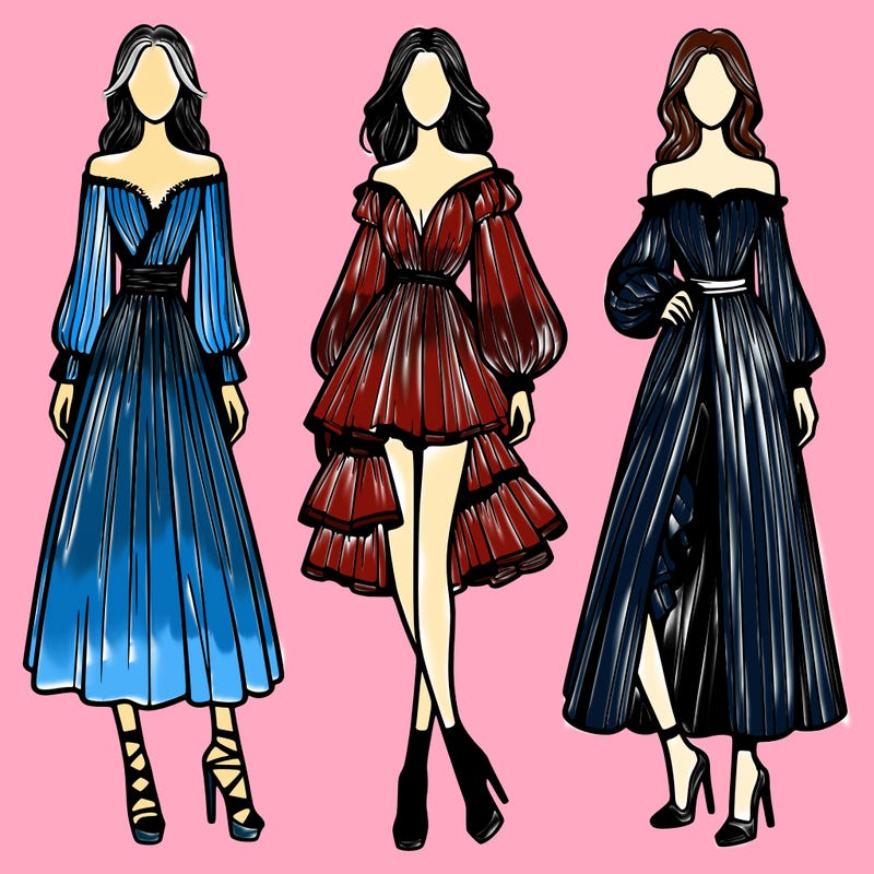 fashion models dresses