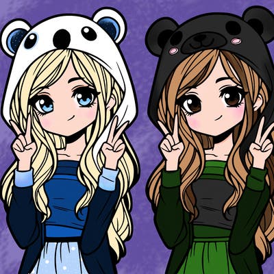 teen girl in animal costume