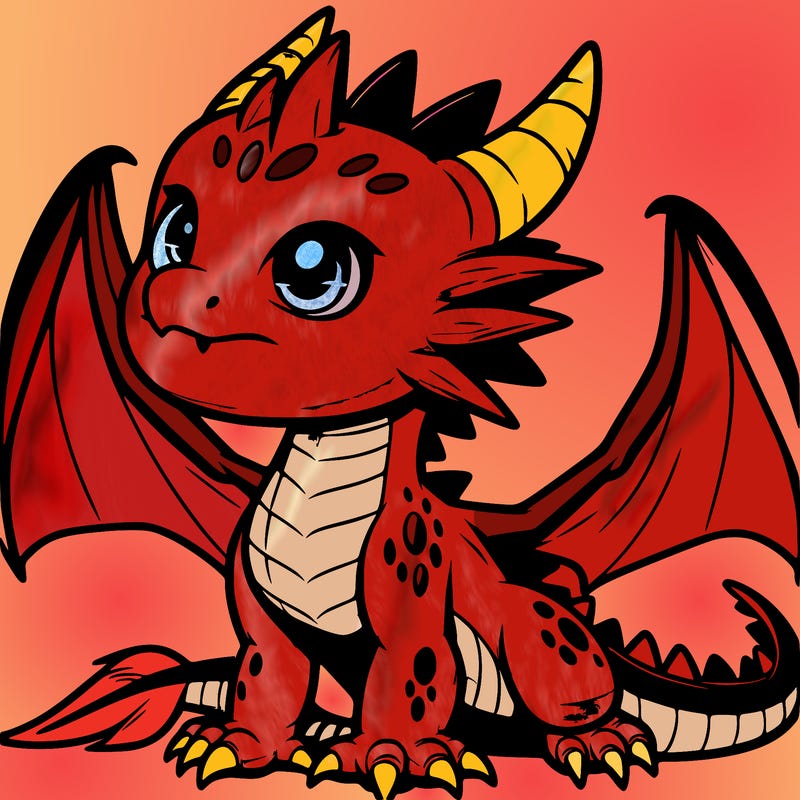 fierce baby night dragon