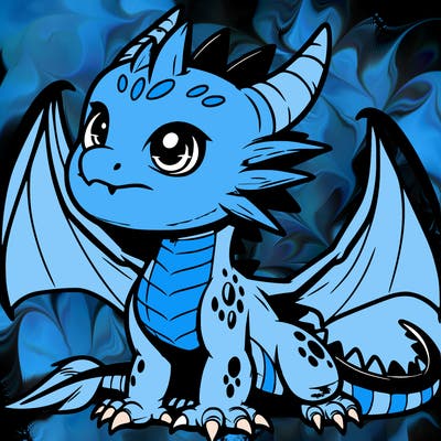 fierce baby night dragon