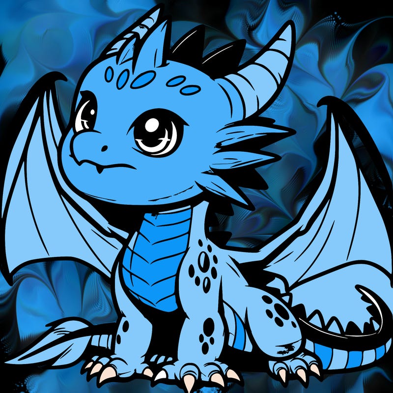 fierce baby night dragon