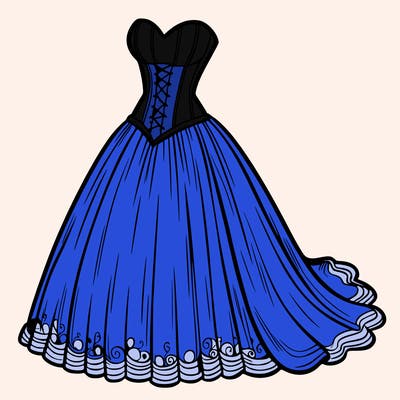 wedding dress-corset and a long and flowy skirt