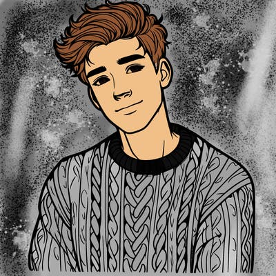 realistic guy with a beautiful jumper