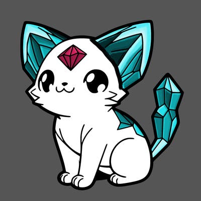 crystal kitten