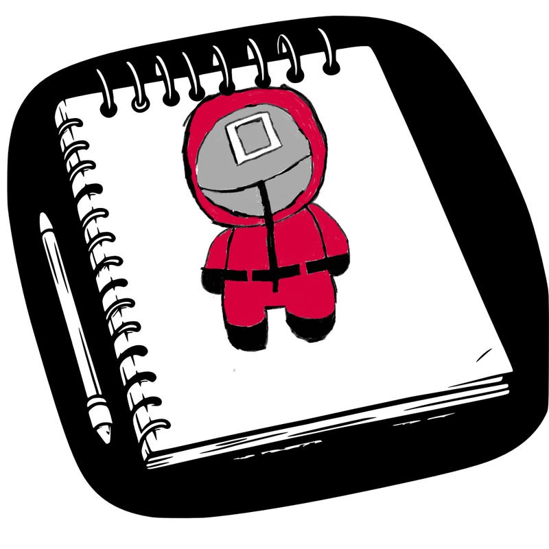 a blank sketch pad