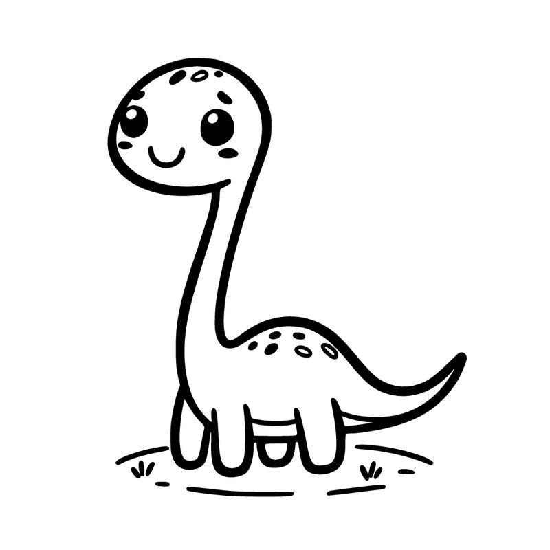 cute small long neckdinosaur