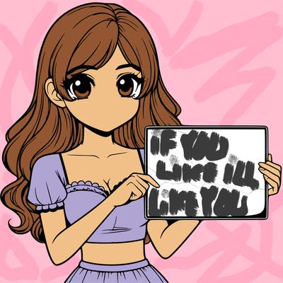 realistic pretty girl holding blank sign