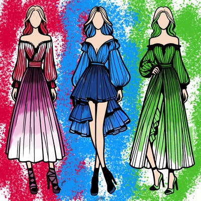 fashion models dresses