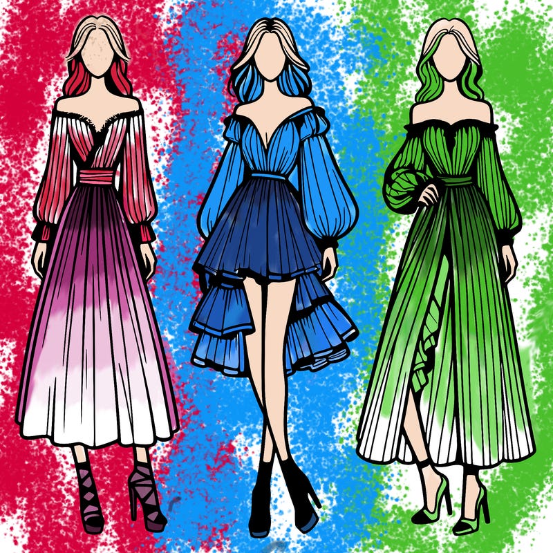 fashion models dresses