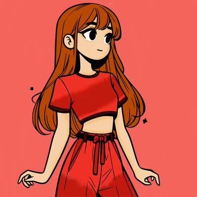 girl in a cute crop top