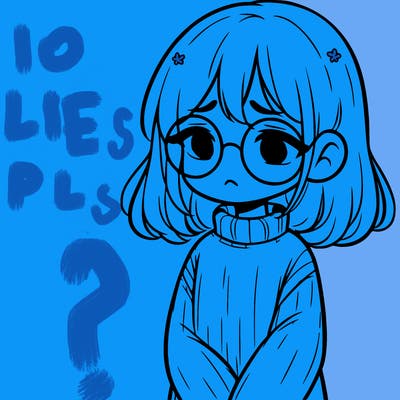 sad girl with glasses in a sweater