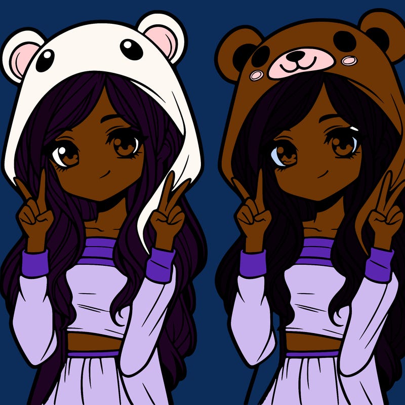 teen girl in animal costume