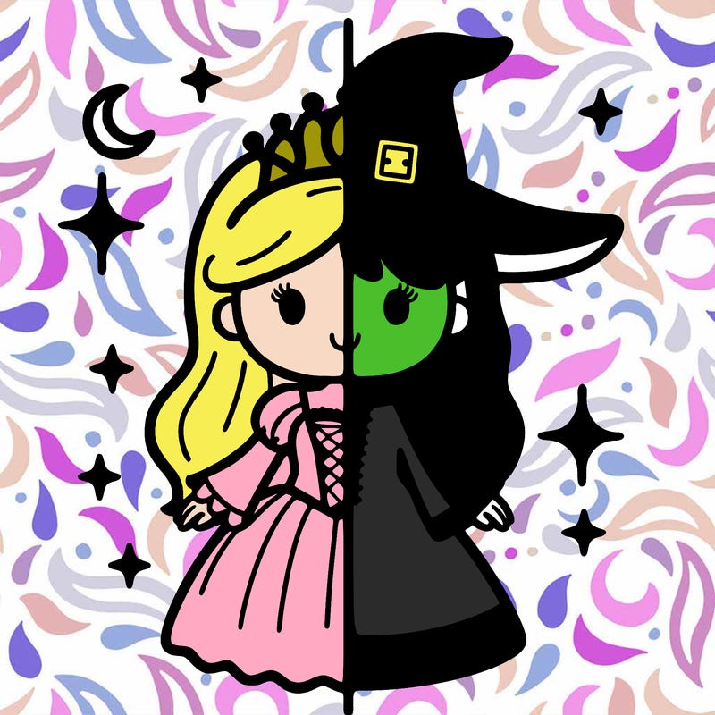 split princess and witch