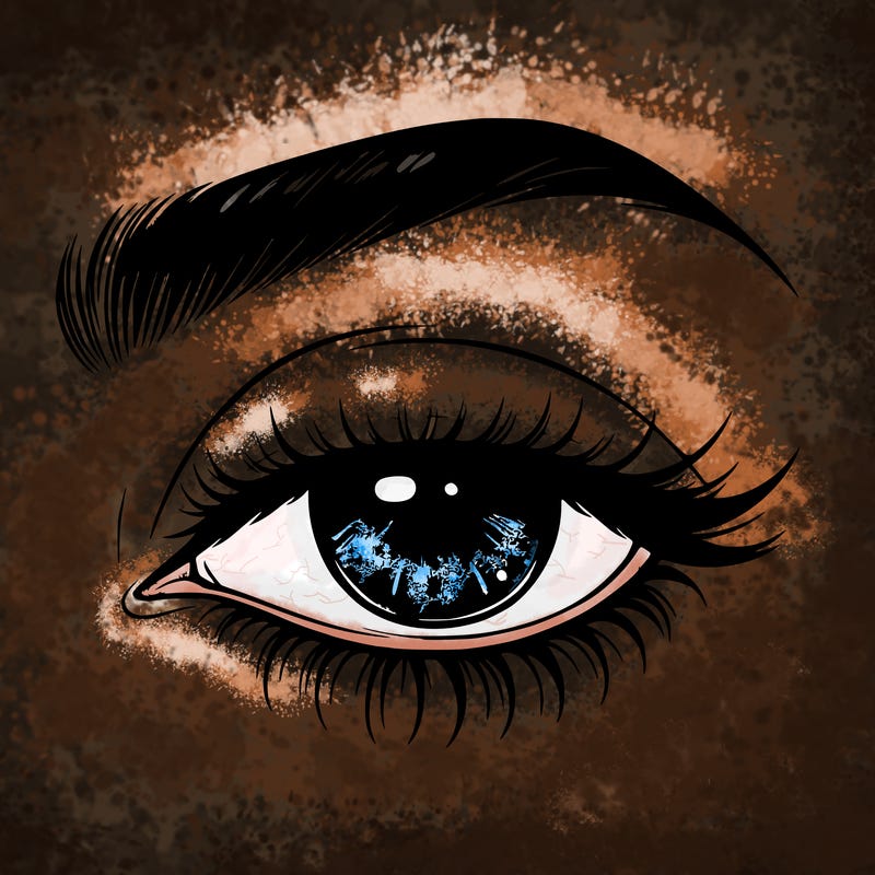 eye closed realistic