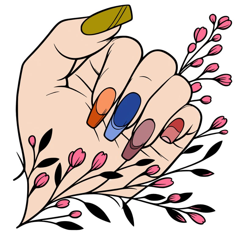 nails with french tip
