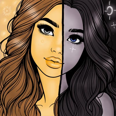 beautiful realistic girl