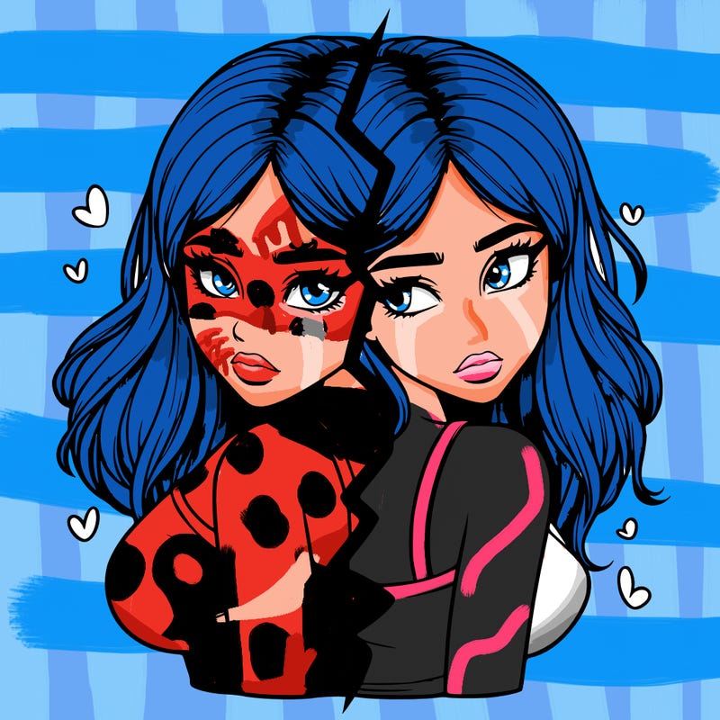 realistic girl split