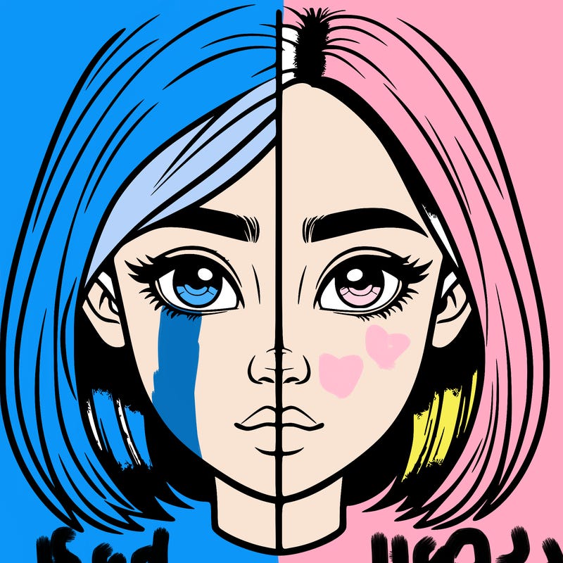 realistic girl split