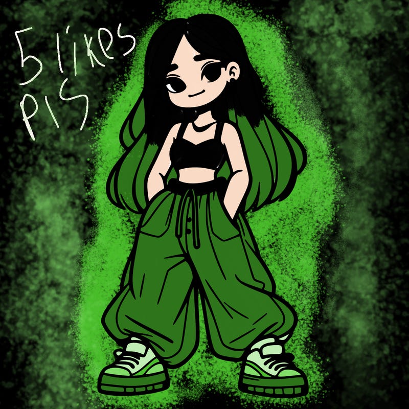 girl in crop top and baggy pants