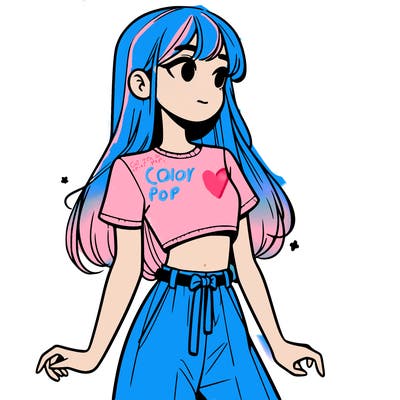 girl in a cute crop top