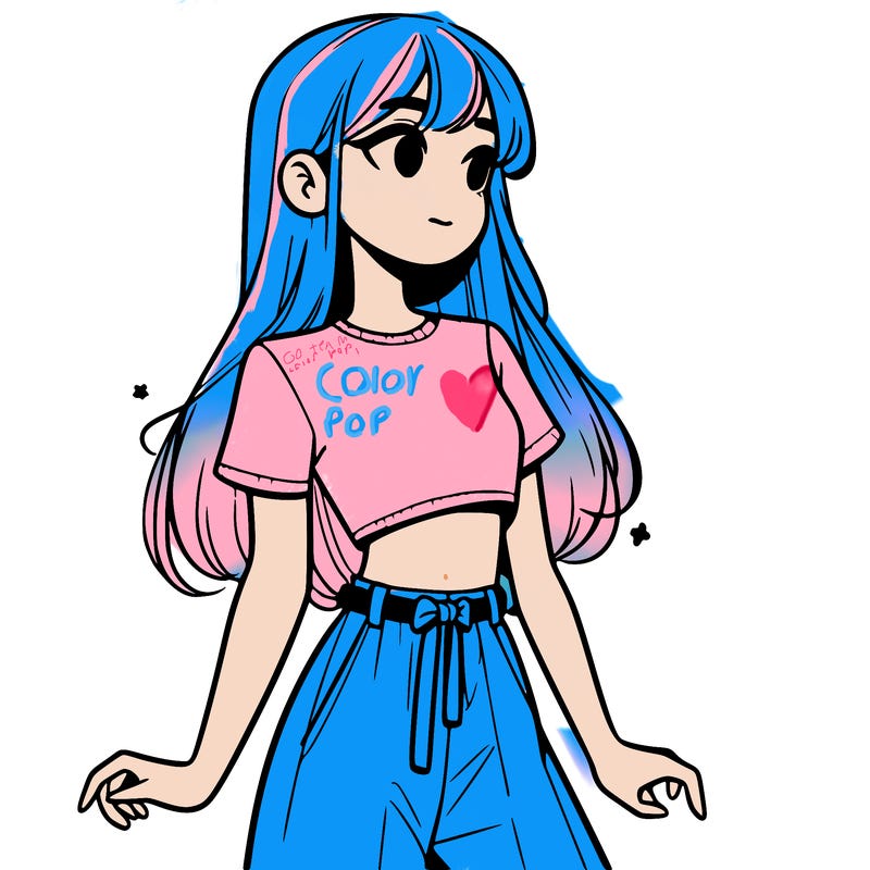 girl in a cute crop top