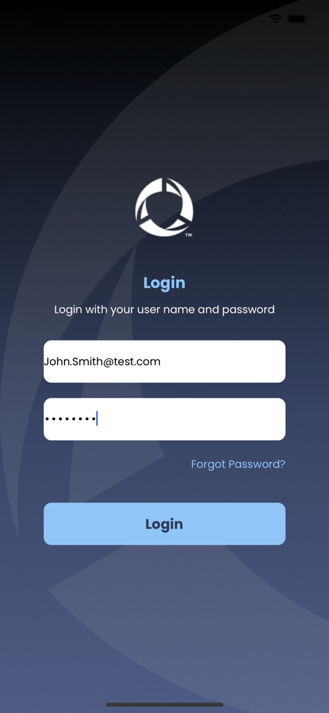 MiSite Manager - Interfaccia di accesso dell'applicazione MiSite Manager per la gestione della stazione di servizio