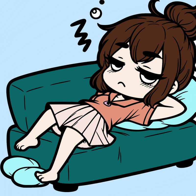 lazy girl