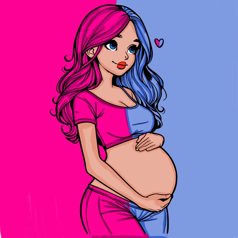 realistic pregnant girl