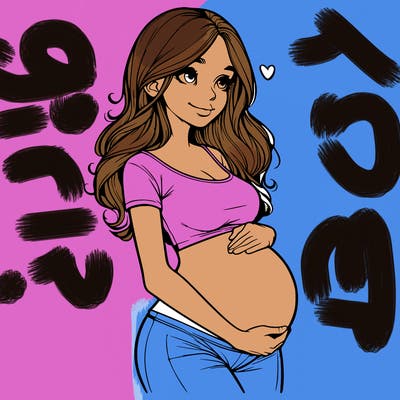 realistic pregnant girl