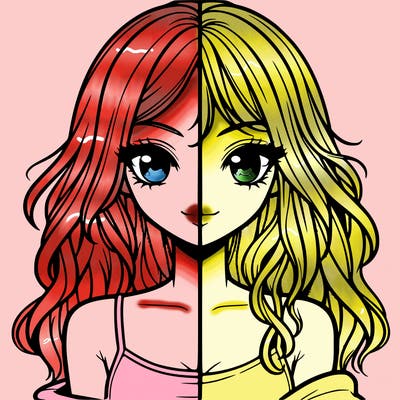 realistic girl split