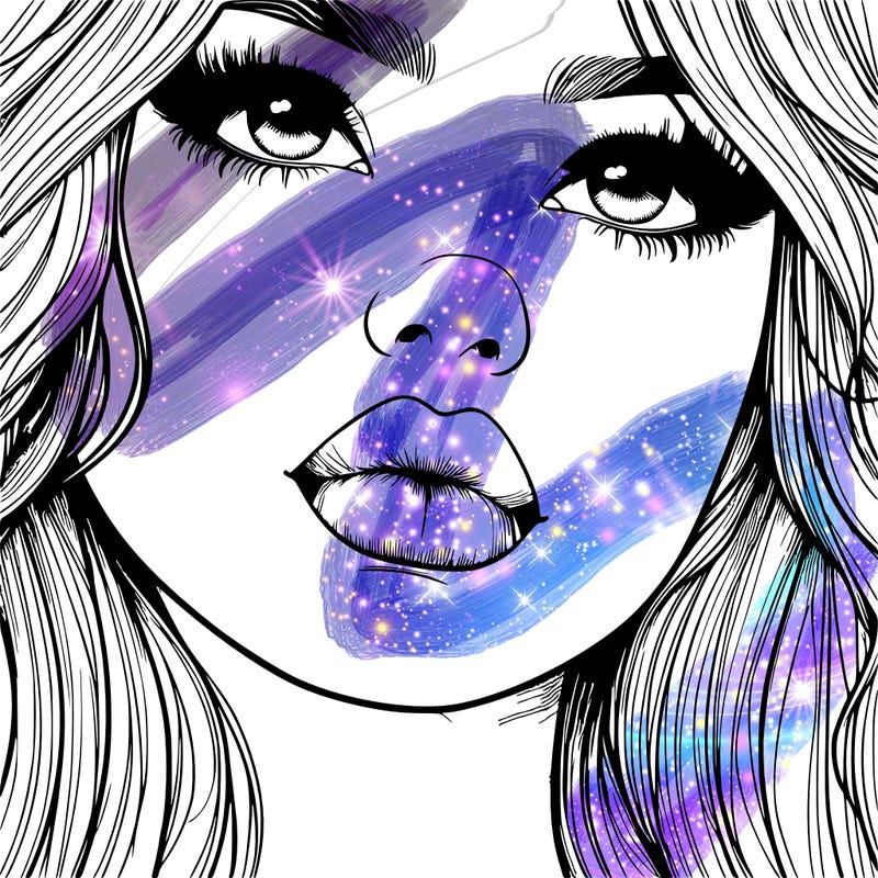 really realistic girl with lips