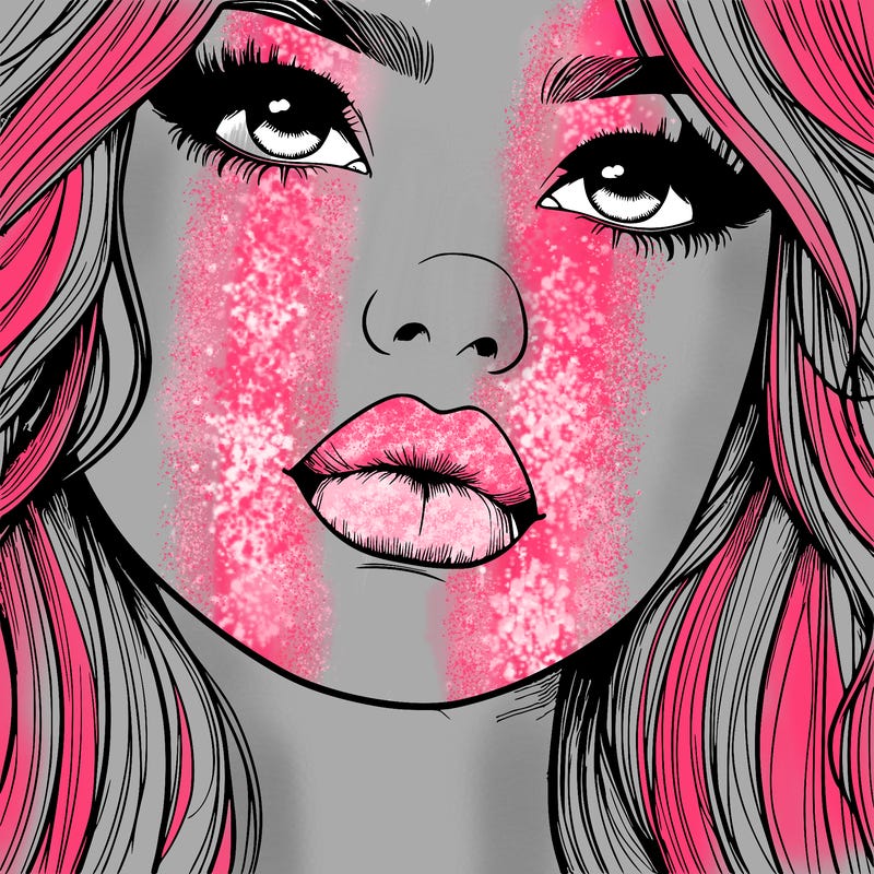 really realistic girl with lips